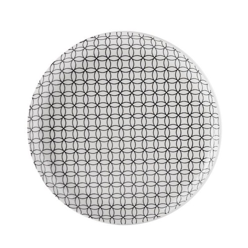 4 Pack Stoneware Dinner Plates Microwave Dishwasher Safe 10.5 Inch Durable Set - Picture 3 of 5