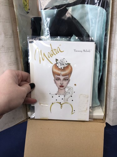 16” Ashton Drake Gene Madra Doll “Unsung Melody” Black Hair Blue GownCOA MIB #p1 - Picture 19 of 19