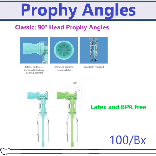 Dental Prophy Angles Soft Cup Regular, Classic 90° Head Prophy Angle, 100/Bx USA - Picture 7 of 10