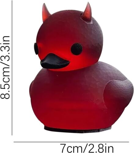 Dunkle Gummiente Felsente Satanenten, Neuheit Halloween Enten Home Office Dekor - Bild 28 von 32
