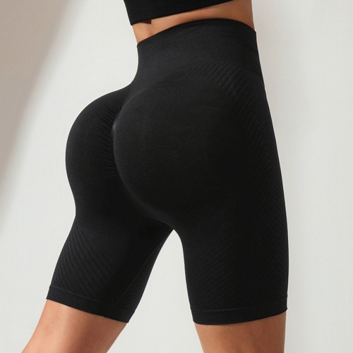 High Running Lifting Fitness Slimming Elastic Shorts Hip Waist Seamless Yoga - Afbeelding 3 van 14