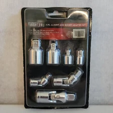 Ironton 7 Piece U-Joint And Socket Adapter Set Brand New