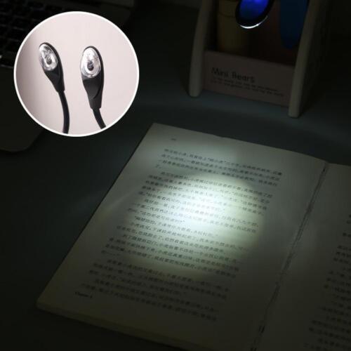 Flexible Clip On Book Laptop LED Reading Light Lamp Portable NICE J5H0 - Afbeelding 1 van 12