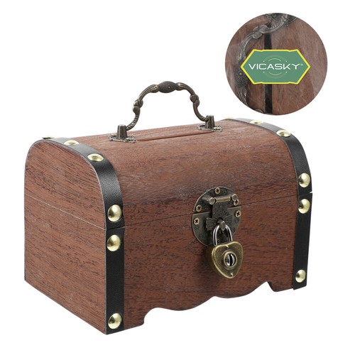 1PC Treasure Chest for Kids Prizes Treasure Chest with Key Kids Treasure Chest - Picture 11 of 12