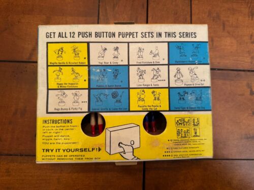 SUPERMAN AND SUPERGIRL PUSH BUTTON PUPPETS KOHNER RARE IN ORIGINAL BOX - Picture 8 of 8