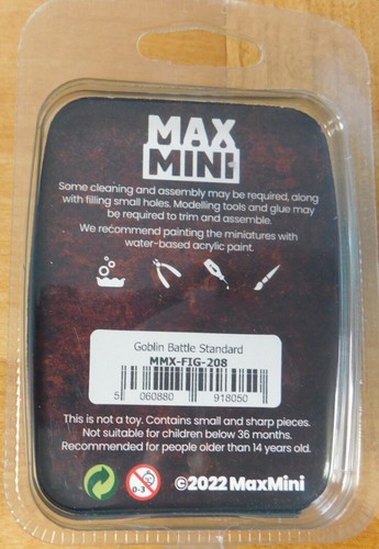 MaxMini: Resin 28mm Goblin Battle Standard (1) - Picture 3 of 3