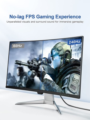 8K DisplayPort Cable 1.4 10FT DP to DP UHD 32.4Gbps Gaming Monitor PC Laptop - Picture 3 of 7