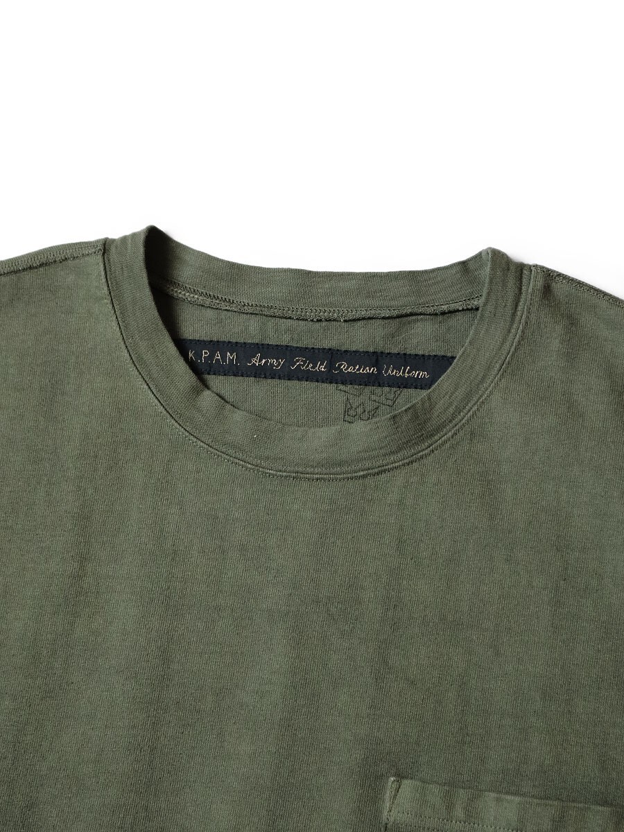 ASK availability First) KAPITAL Combed Jersey ARMY Beach