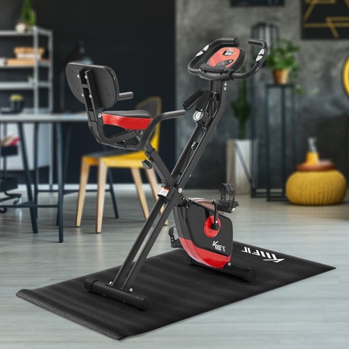 KM-Fit bicicleta estática, bicicleta fitness plegable con aplicación hasta 150Kg - Imagen 2 de 14