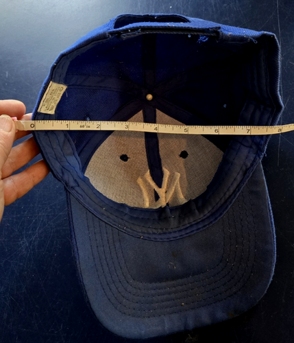 NY Yankees Baseballmütze Wollmischung; blau mit weißen Nähten; belüftet, verstellbar Mütze - Bild 22 von 24