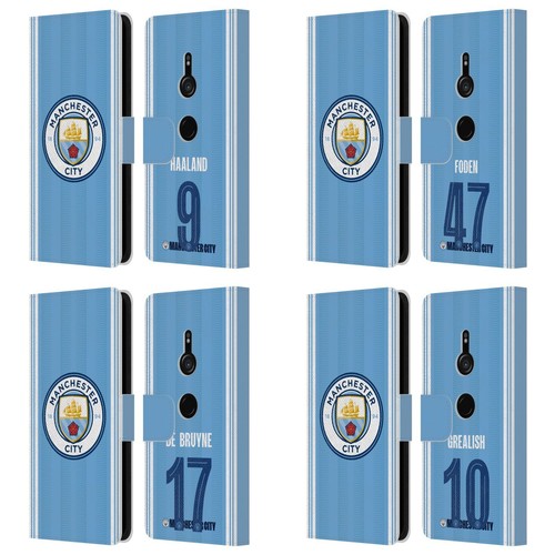MAN CITY FC 2023/24 PLAYERS HOME KIT LEATHER BOOK WALLET CASE FOR SONY PHONES 1 - 第 1/10 張圖片