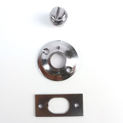 BATHROOM THUMB TURN LOCK Toilet Polished Chrome Silver Fittings Screws Locking - Picture 11 of 16
