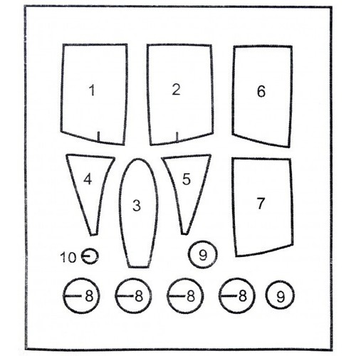 Dan Models 48116 Scale 1:48 Painting Masks - For Plastic Model Kit ICM MiG-25 - Picture 3 of 6