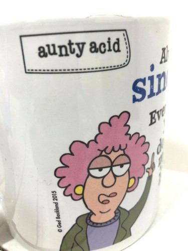Aunty Acid Funny Extra Large Mug 20 Oz Ceramic Jumbo Coffee Soup Cocoa Tea Cup - Picture 6 of 7