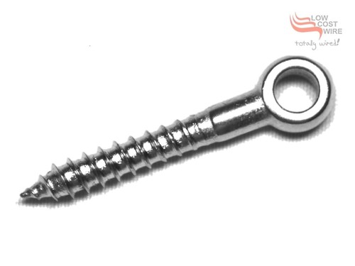 100 pak of 6mm X 40mm LAG SCREW EYE SCREWS - 316 Grade Marine Stainless Steel - Picture 7 of 7