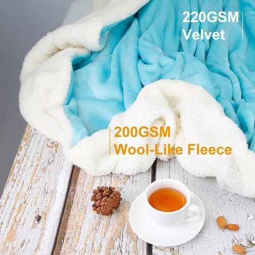 Thick Soft Heated/Non-heated Blankets Throws Warm Winter Blanket Shawl Washable - Picture 66 of 72