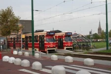 PHOTO  NETHERLANDS DEN HAAG HTM NOOTDORP CENTRUM TRAM NO 3133 & 3128 v2