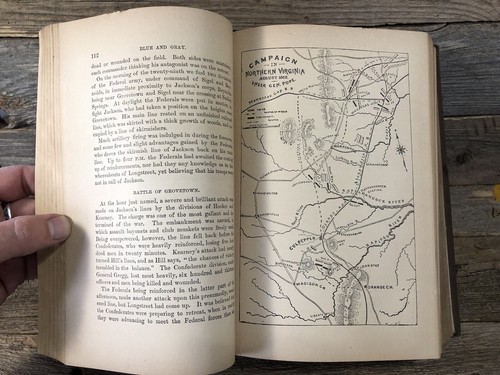 Blue and Gray CIVIL WAR HISTORY 1861 - 1866 Rev. Theodore Gerrish 1888 Book - Picture 8 of 13