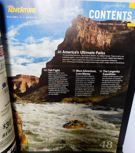 National Geographic ~ ADVENTURE magazine - JUNE / JULY 2009 issue - Picture 3 of 5