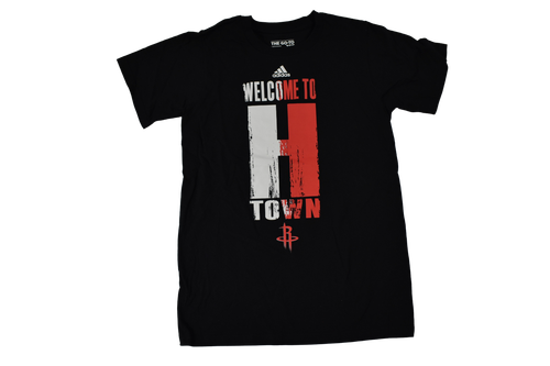 adidas Men's NBA Houston Rockets Welcome To H-Town Go-To-Tee Shirt NWT S - Picture 1 of 2