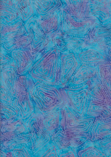 Mini Gelee Rolle 20 x 2,5" Streifen 100 % Baumwolle Batik, Blautöne - Bild 4 von 12