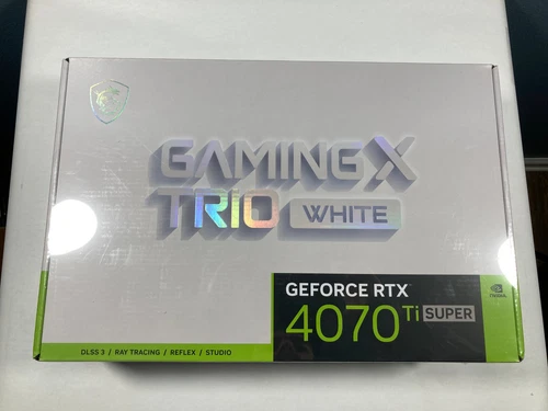 MSI GeForce RTX 4070 Ti Super 16GB GDDR6X Gaming X Trio White Graphics Card