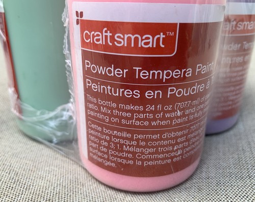 NUOVO Craft Smart Powder Tempera Paint Set di 4 colori 10,5 once ciascuno, rende 96 once - Foto 7 di 8