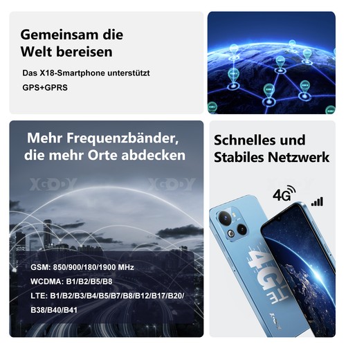 6,3" Nowy smartfon Android Telefon komórkowy bez umowy Quad-Core 2 * SIM 2 + 16GB 4000mAh 4G - Zdjęcie 6 z 15