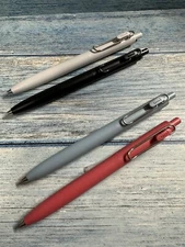 Uni-Ball One F Gel Ink Ballpoint Pen Set Of 4 Ink Black .38mm & .5mm