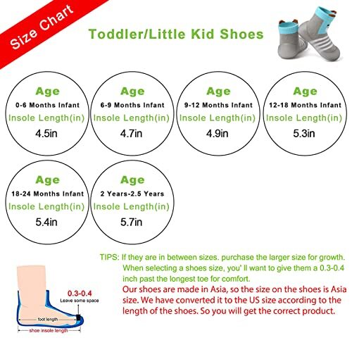 Baby Sock Shoes Toddler Cartoon Soft Rubber Sole 12-18 Months Toddler Blue Bear - Picture 3 of 8