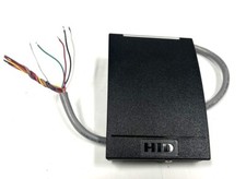 HID iClass SE R40 Reader 920NTNNEK00000 Black 2018 with Back Plate & Screw. Used