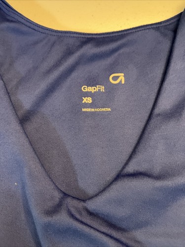 GapFit Active Tank Dress W/ Shelf Bra X-Small Blue - Picture 3 of 9