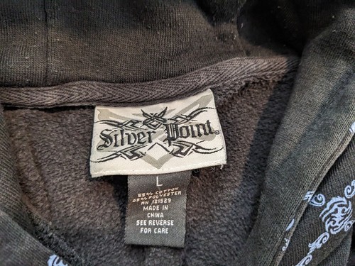 Silver Point Hoodie Youth Large Logo Black - Picture 7 of 10