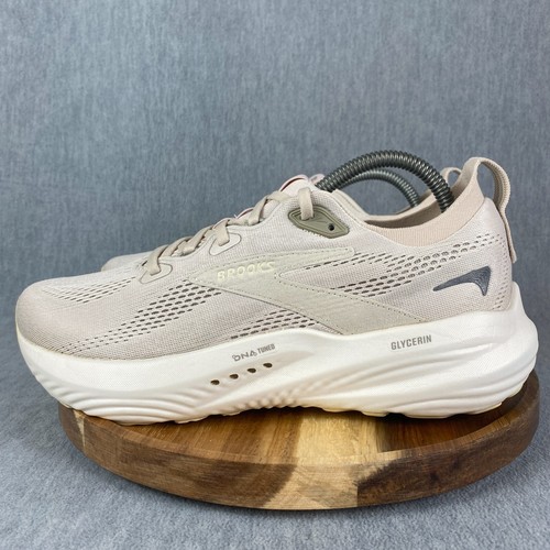 Brooks Glycerin 22 Shoes Womens Size 9.5 Beige Sneakers Running Athletic Brown - Picture 4 of 10