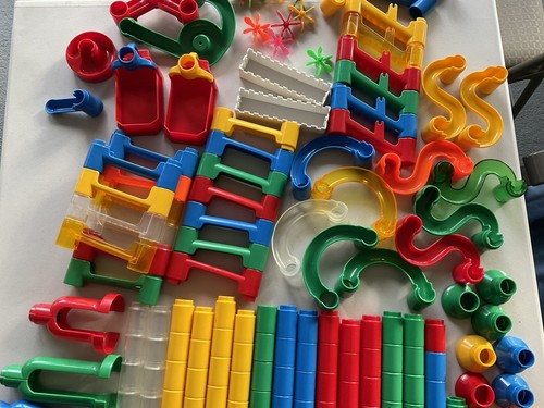 Marble Run Toy Play Sets - 170 pieces Plus 12 Marbles- Good Condition - Picture 3 of 5
