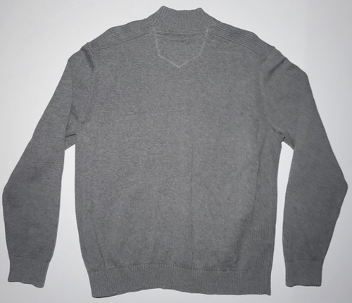 Eddie Bauer Herren grau 1/4 Reißverschluss Langarm Pullover Sweater Größe XL - Bild 2 von 13