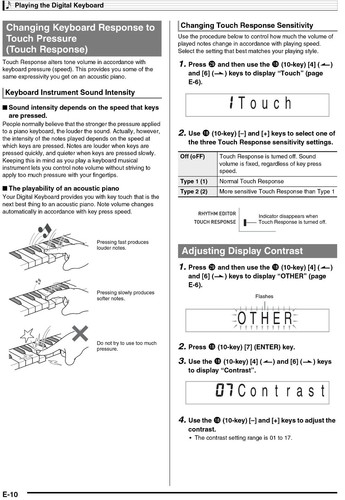 Casio WK-210 WK210 Keyboard USER'S GUIDE OWNER'S MANUAL - Picture 3 of 5