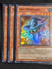 Yugioh - 3x Gem-Merchant HA05-EN006 1st Edition Super Rare NM