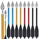 12Pcs Mini Archery Pistol Crossbow Bolts 6.5" Aluminium Arrows Broadhead Hunting