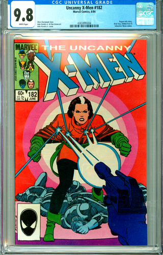 UNCANNY X-MEN 182 CGC 9.8 WP ROGUE New Non-Circulated COPPER Age MARVEL 1984
