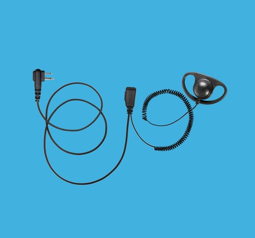 Receptionist Planner Driver D-Shape Earphone PTT for Motorola RMU2040 RDU4100 - Picture 1 of 6