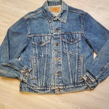 VTG Levi's 70505-0214 Denim Trucker Jacket Made in USA Type 3 Size 42 Classic