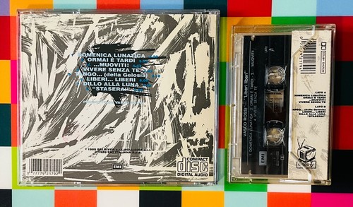 VASCO ROSSI Raro LOTTO MC + CD LIBERI LIBERI 1989 Prima STAMPA DOMENICA LUNATICA - Picture 2 of 3