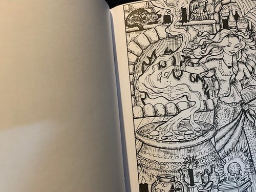 Witchcraft Coloring Book - 20 Different Pages, Perforated For Easy Removal! - Picture 3 of 4