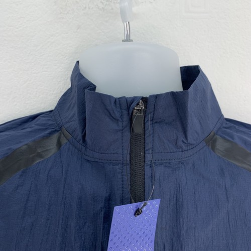 New Look Running Jacket, Windcheater Funnel Neck, Size M, Navy - Picture 5 of 23