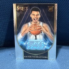 2023-24 Select Victor Wembanyama Neon Icon RC Base Rookie Card San Antonio Spurs