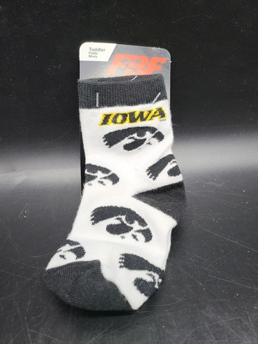 1 Pair Iowa Socks Size Toddler 3-8 New