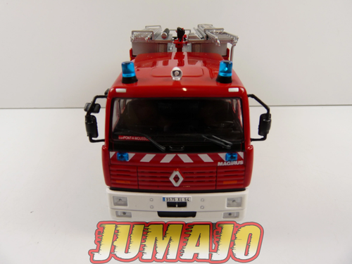CPF133 POMPIERS 1/43 Hachette IXO Fourgon-pompe tonne SR Magirus Renault VI G270 - Foto 5 di 7