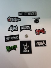 Lot of 10 Rock Band / Pop Culture Patches Iron On Or Sew  As Pictured Auc10