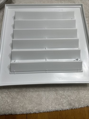Gable Vent 12in X 12in Novik, White Wood Grain Texture NEW! - Picture 11 of 14